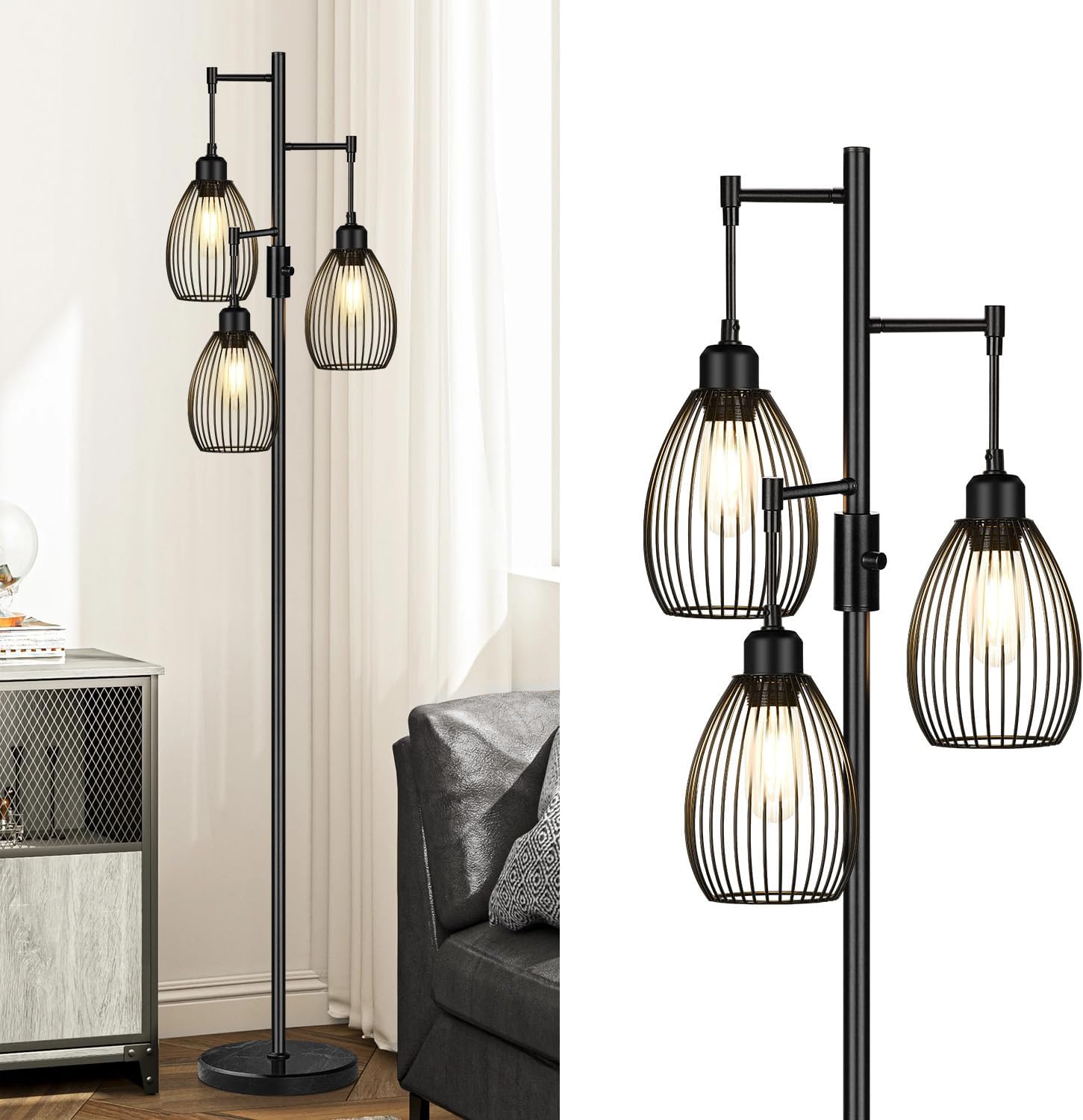 Torondo Dimmable Floor Lamp for Living Room