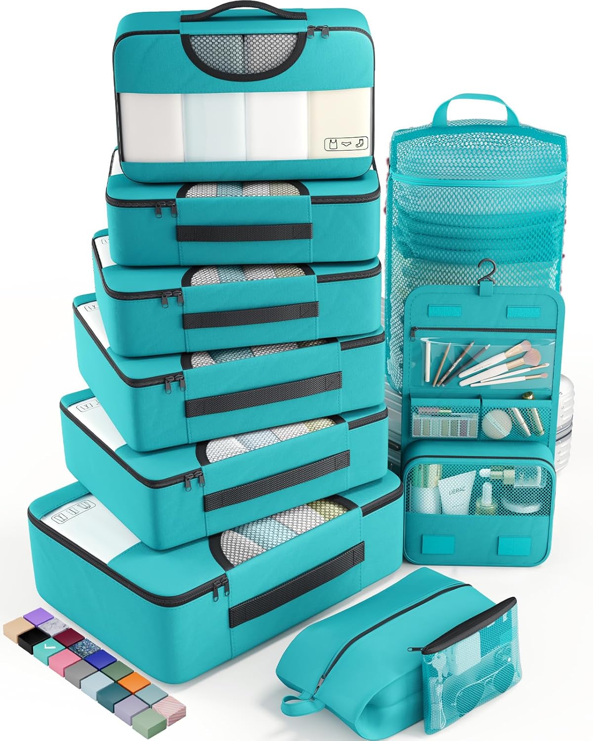 Veken Packing Cubes Set, Travel Luggage Organizers