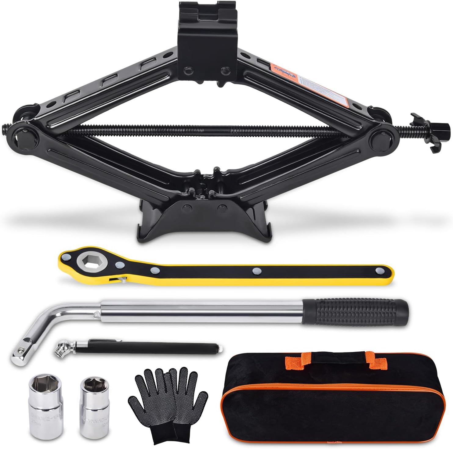 Car Jack Kit Scissor Jack for Car Tire Changing Kit