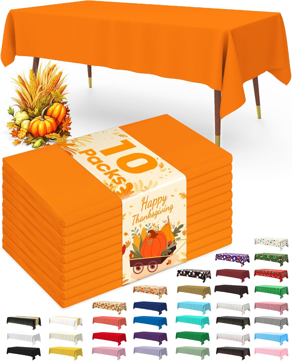 Pureegg Disposable Plastic Tablecloths