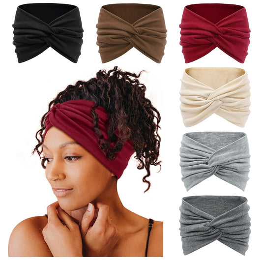 Tobeffect Wide Boho Headbands for Women