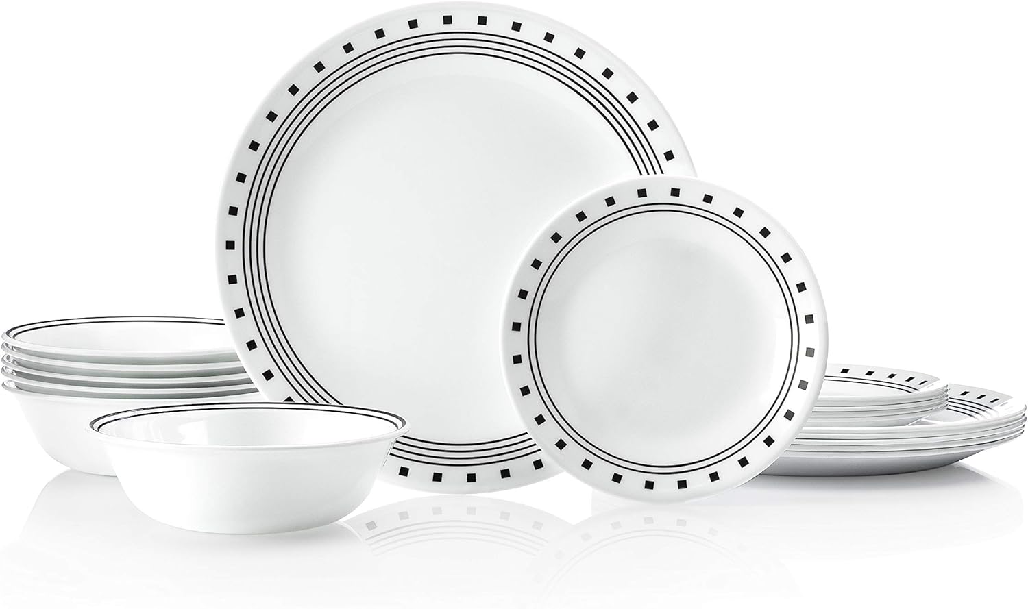 Corelle Vitrelle 18-Piece Service for 6 Dinnerware Set
