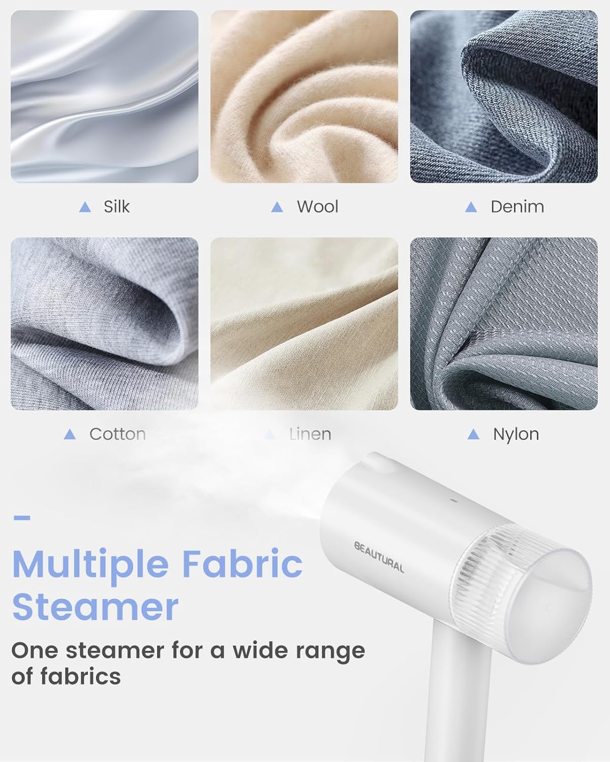 BEAUTURAL Portable Clothes Steamer
