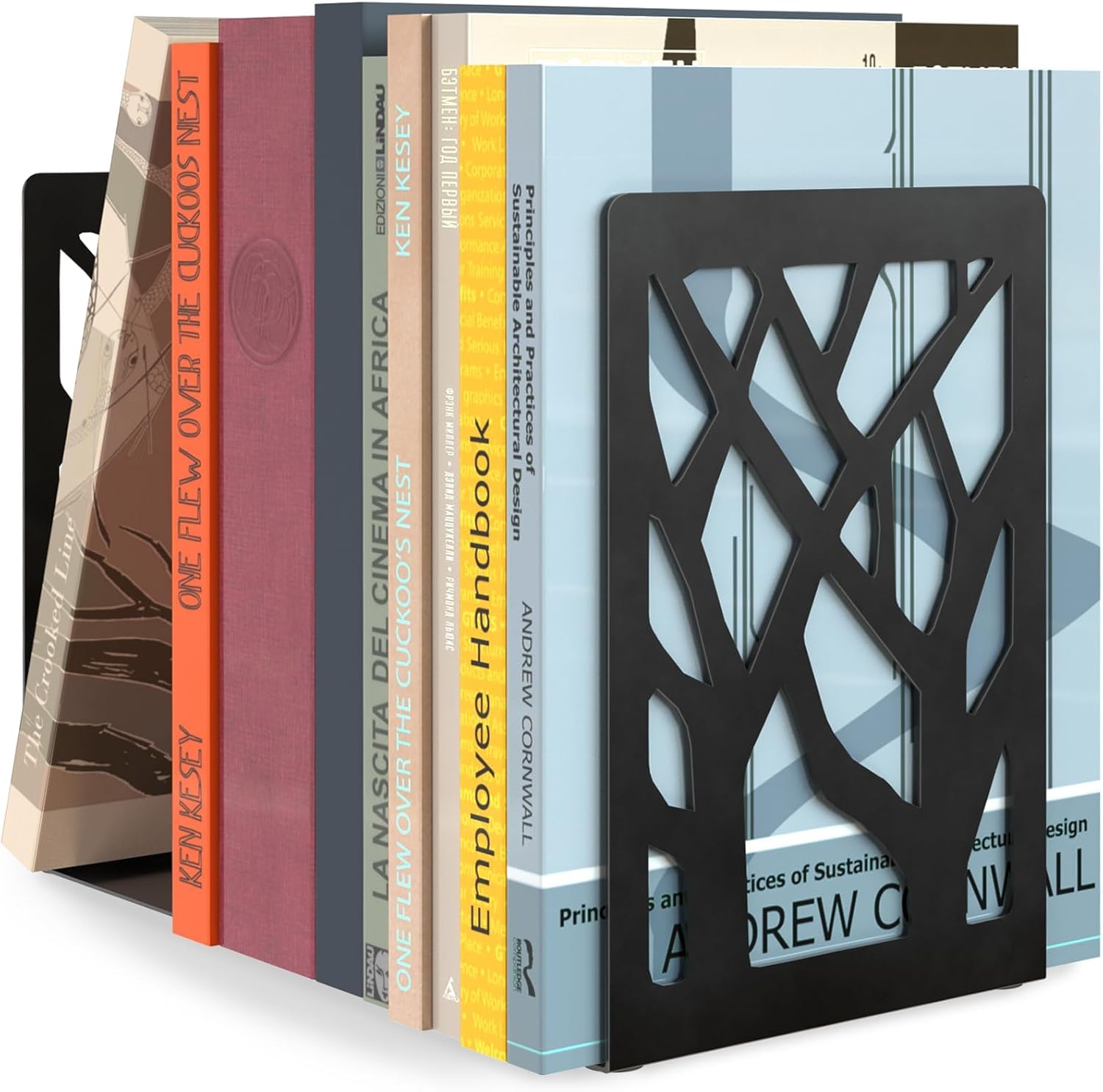 MaxGear Book Ends Tree Design Bookends for Shelves