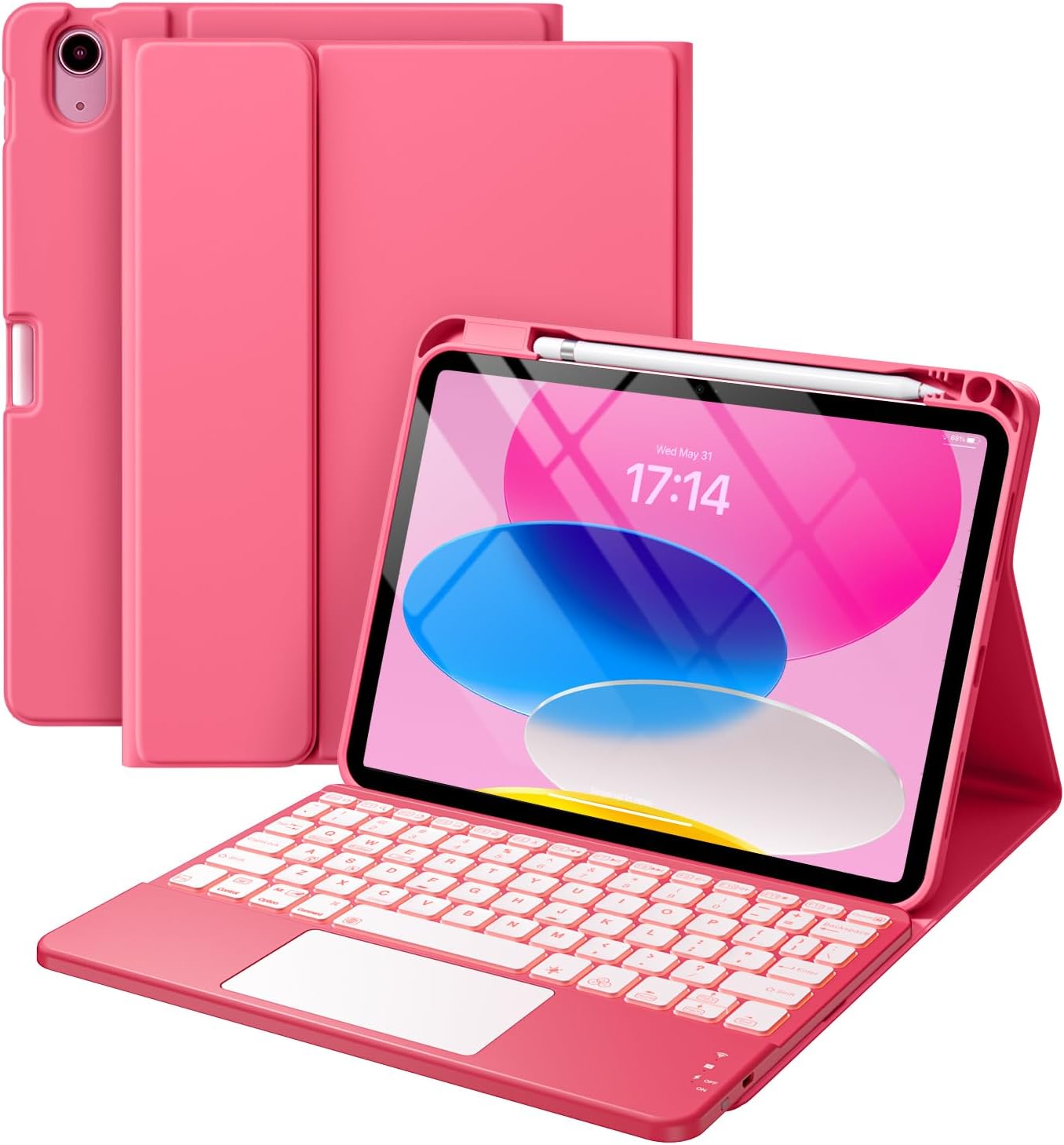 Harvopu Compatible for iPad 11th 10th Generation Case with Keyboard