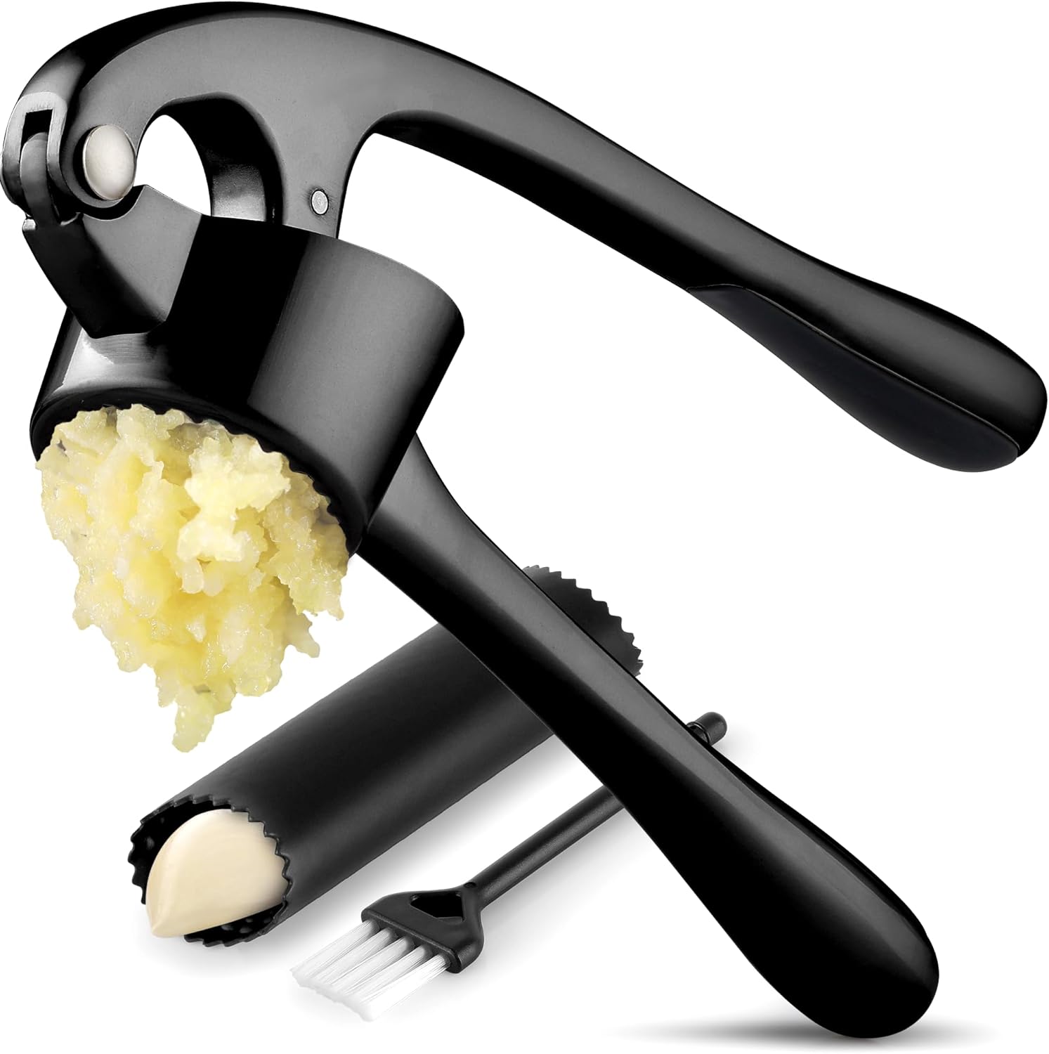 Zulay Kitchen Premium Garlic Press Set