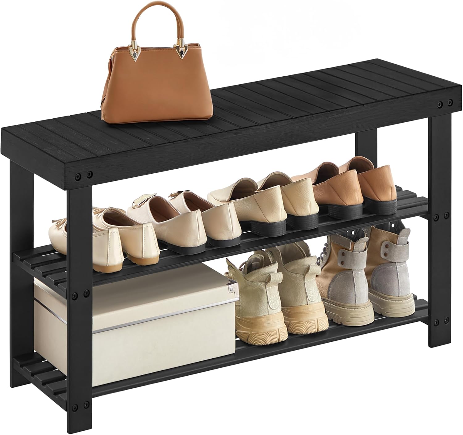SONGMICS Shoe Rack Bench for Home