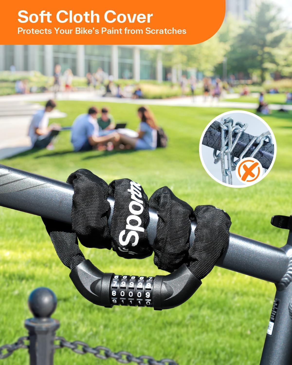 Sportneer Bike Lock 5-Digit Combination