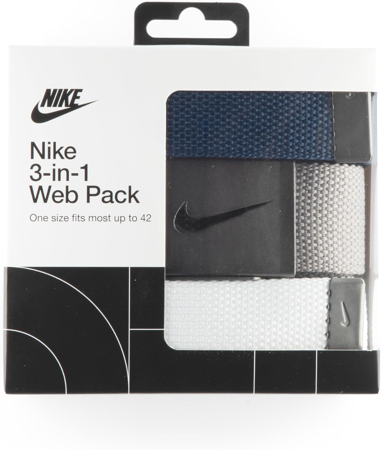 Nike Men's 3 Pack Golf Web Belt