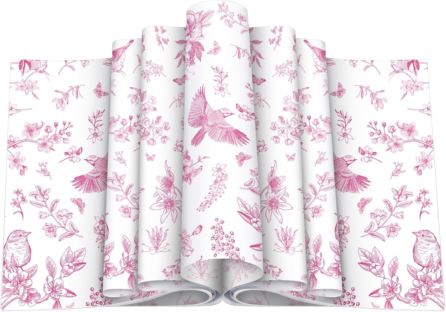 Floral Wax Paper Sheet for Food Chinoiserie