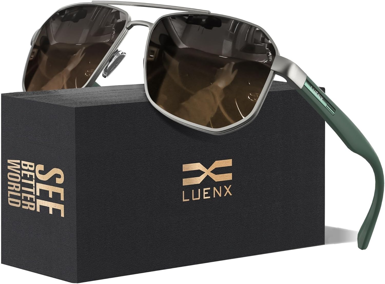 LUENX Aviator Sunglasses for Men