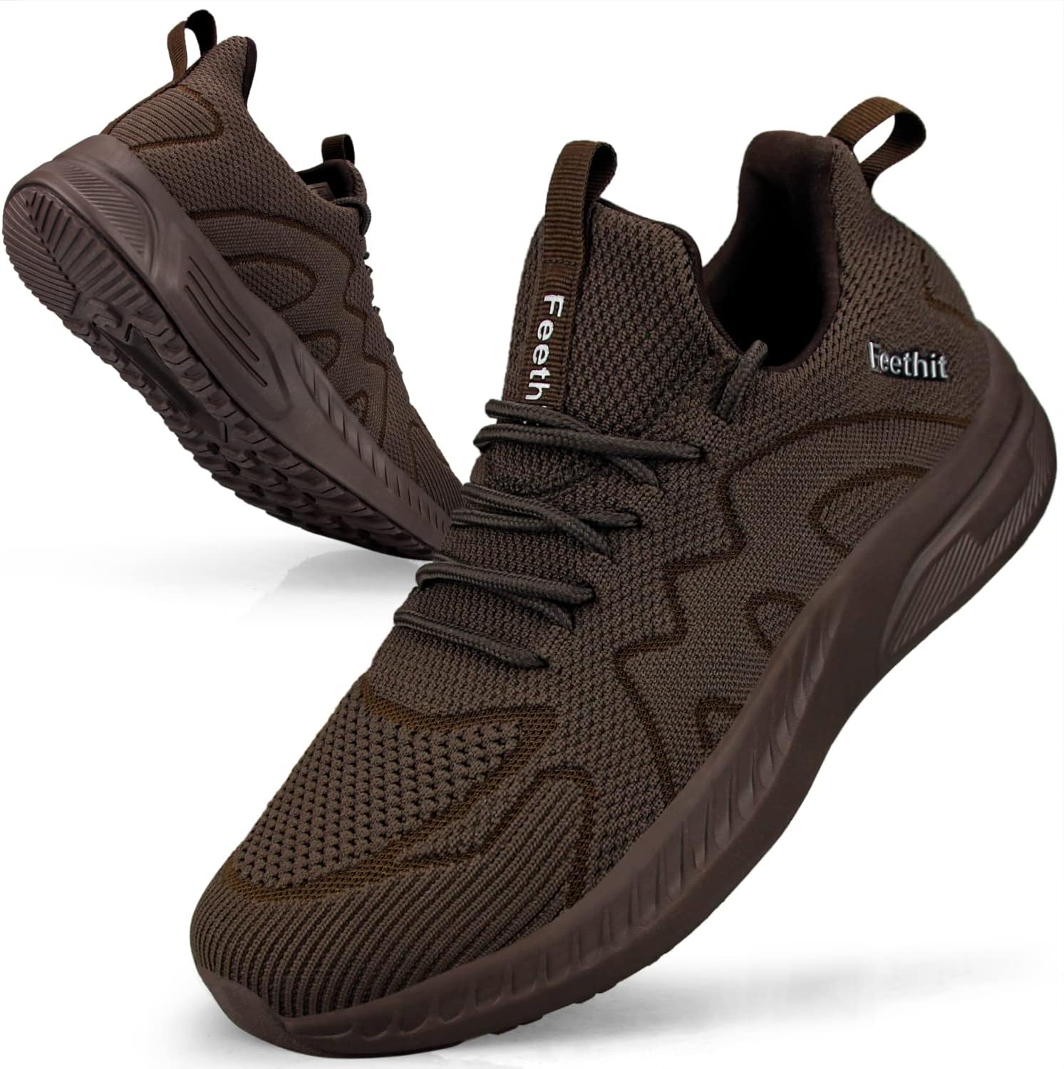 Feethit Mens Non Slip Walking Sneakers