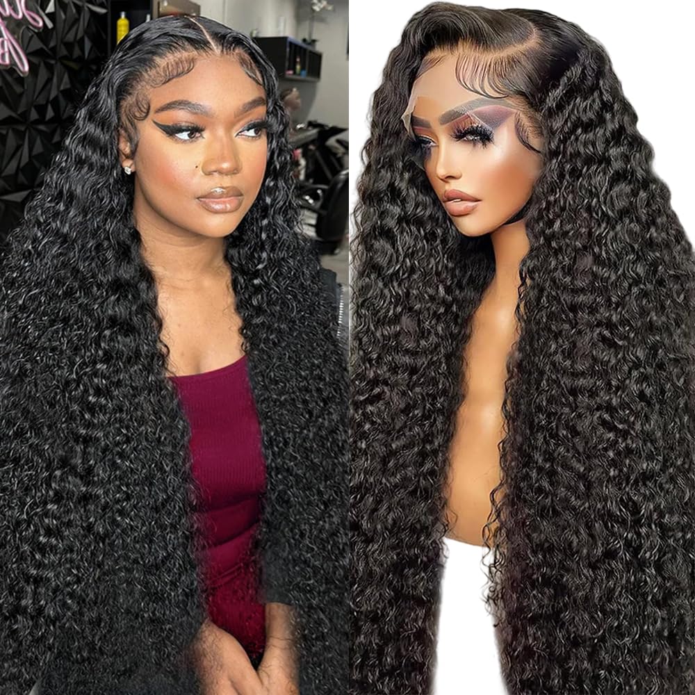 JTMMP 26" Deep Wave Lace Front Wig