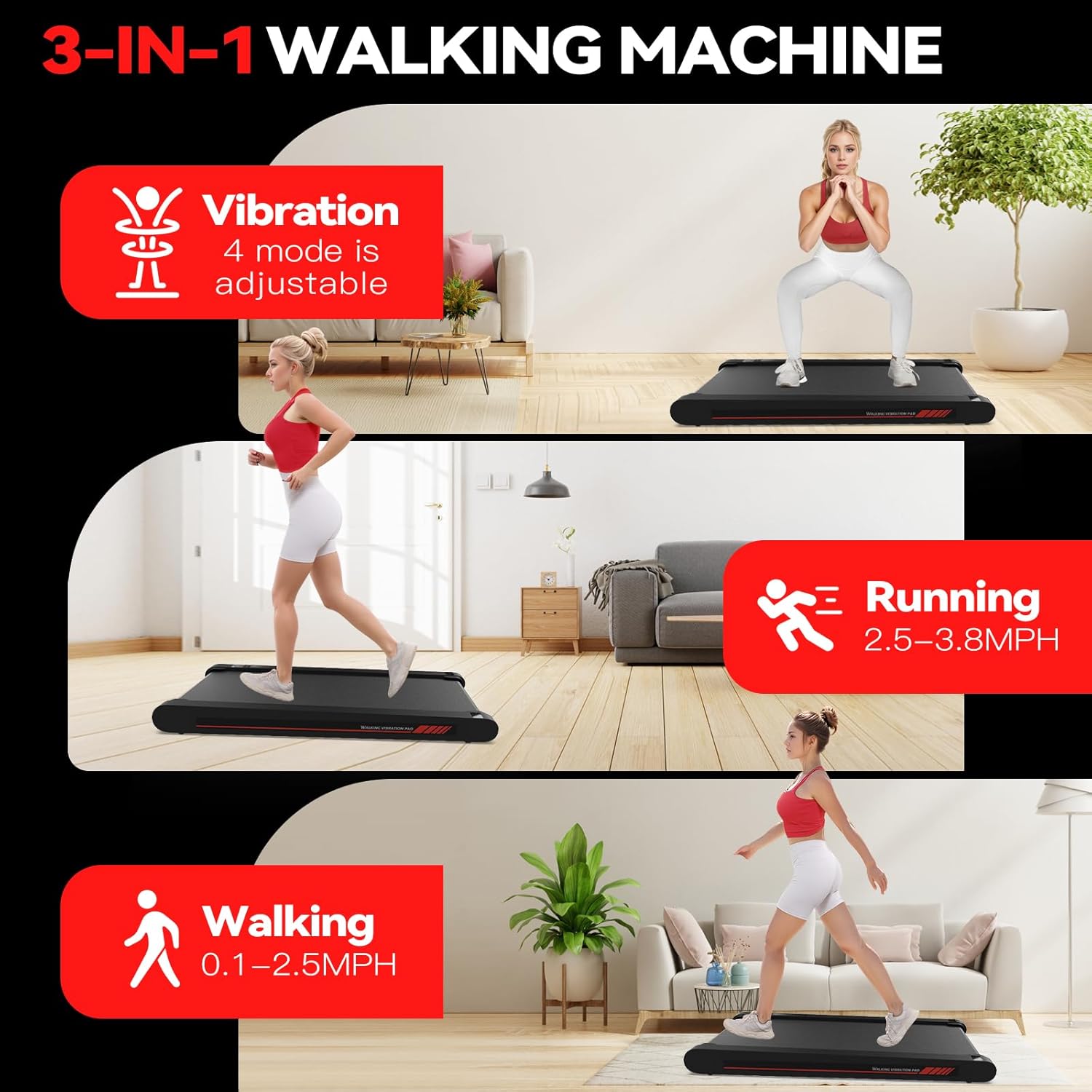 Sperax 3-in-1 Walking Vibration Pad