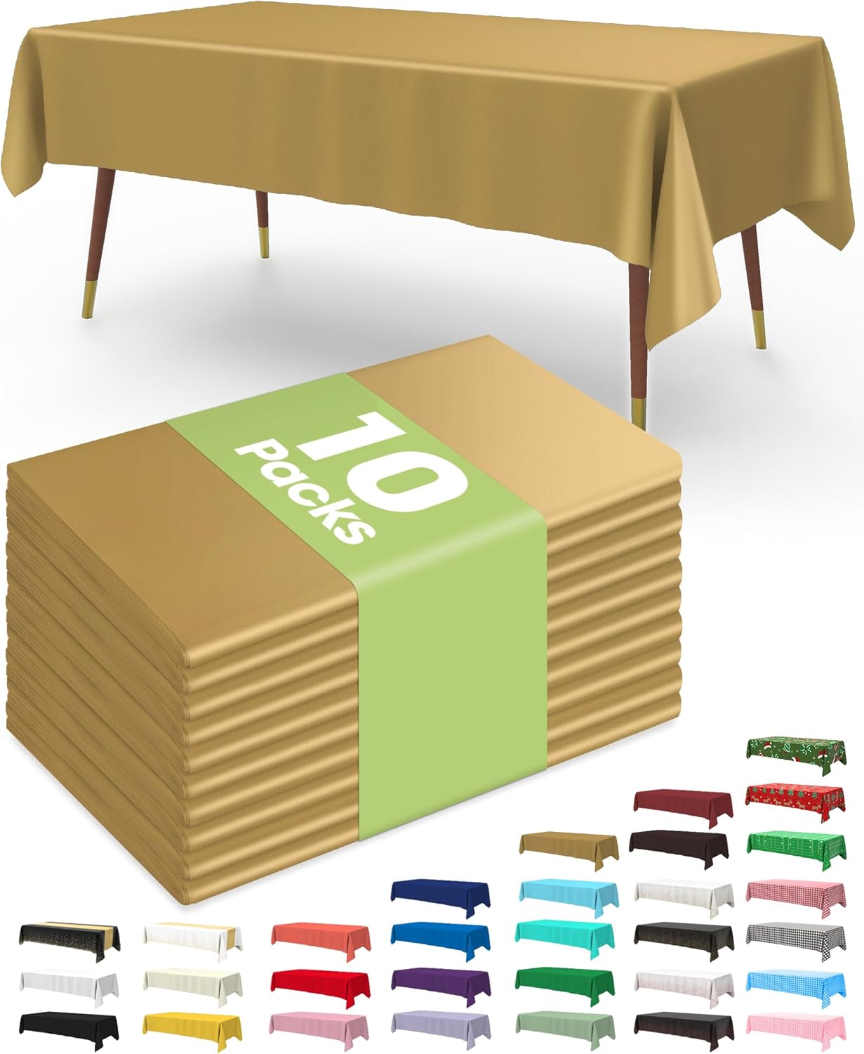 Pureegg Disposable Plastic Tablecloths