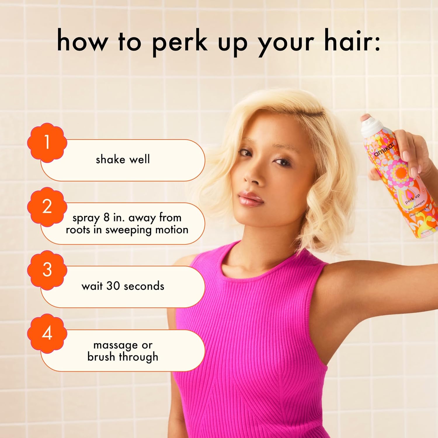 Amika perk up talc-free dry shampoo