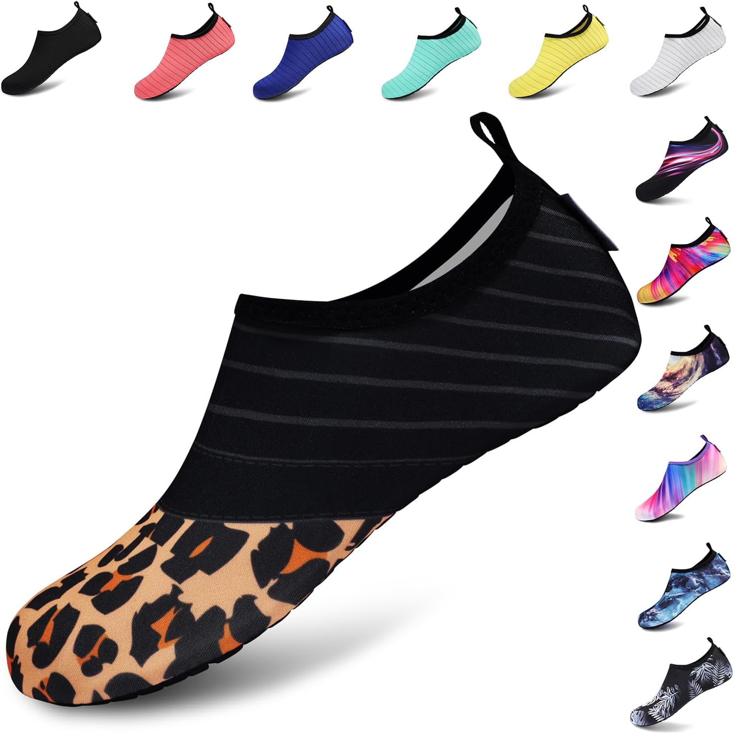 VIFUUR Water Shoes – Barefoot Quick-Dry Aqua Socks