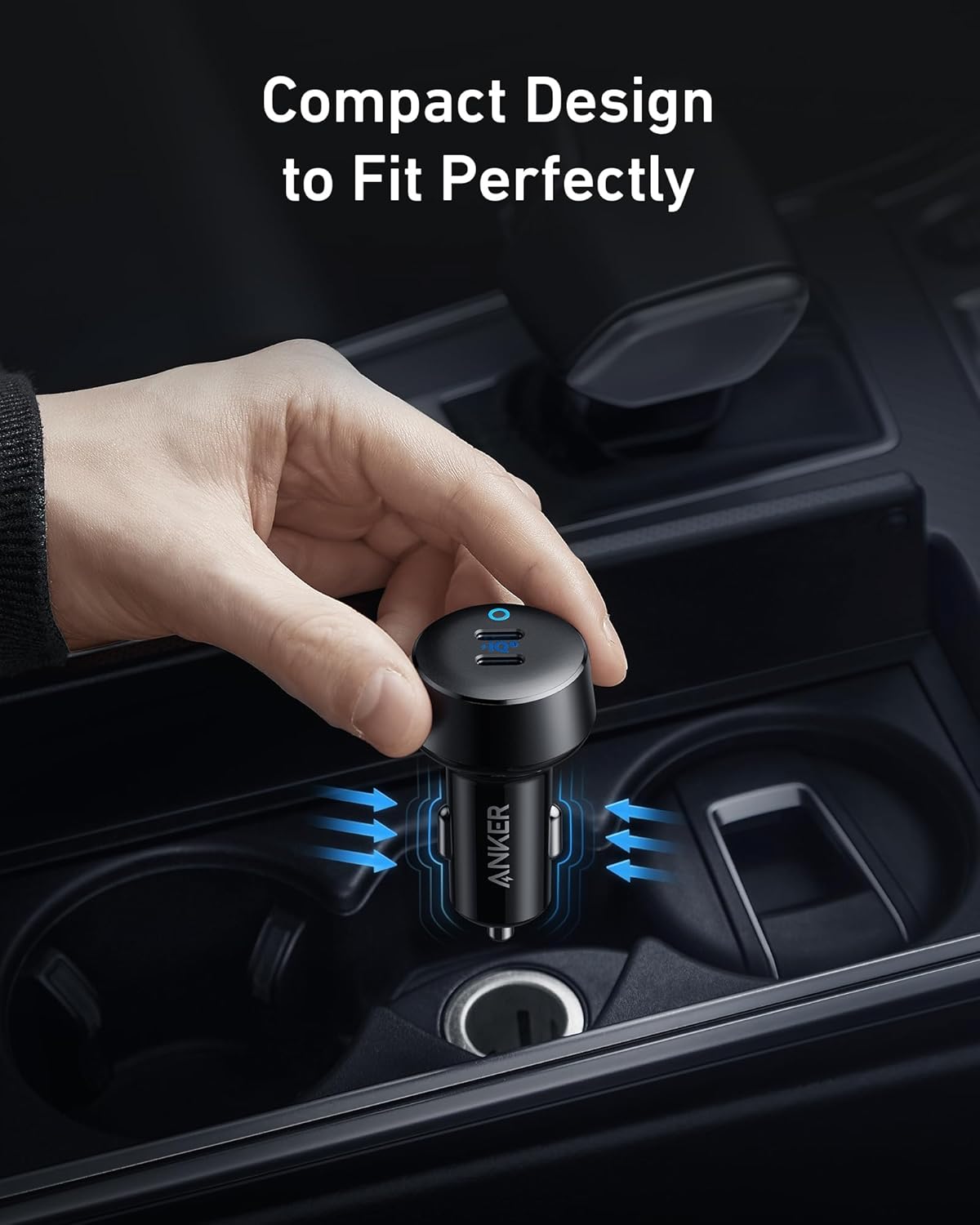 Anker USB-C Car Charger – Fast Charging for iPhone & Android