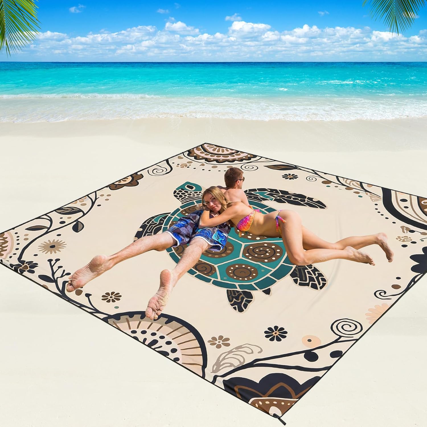 Beach Blanket Waterproof Sandproof Beach Mat