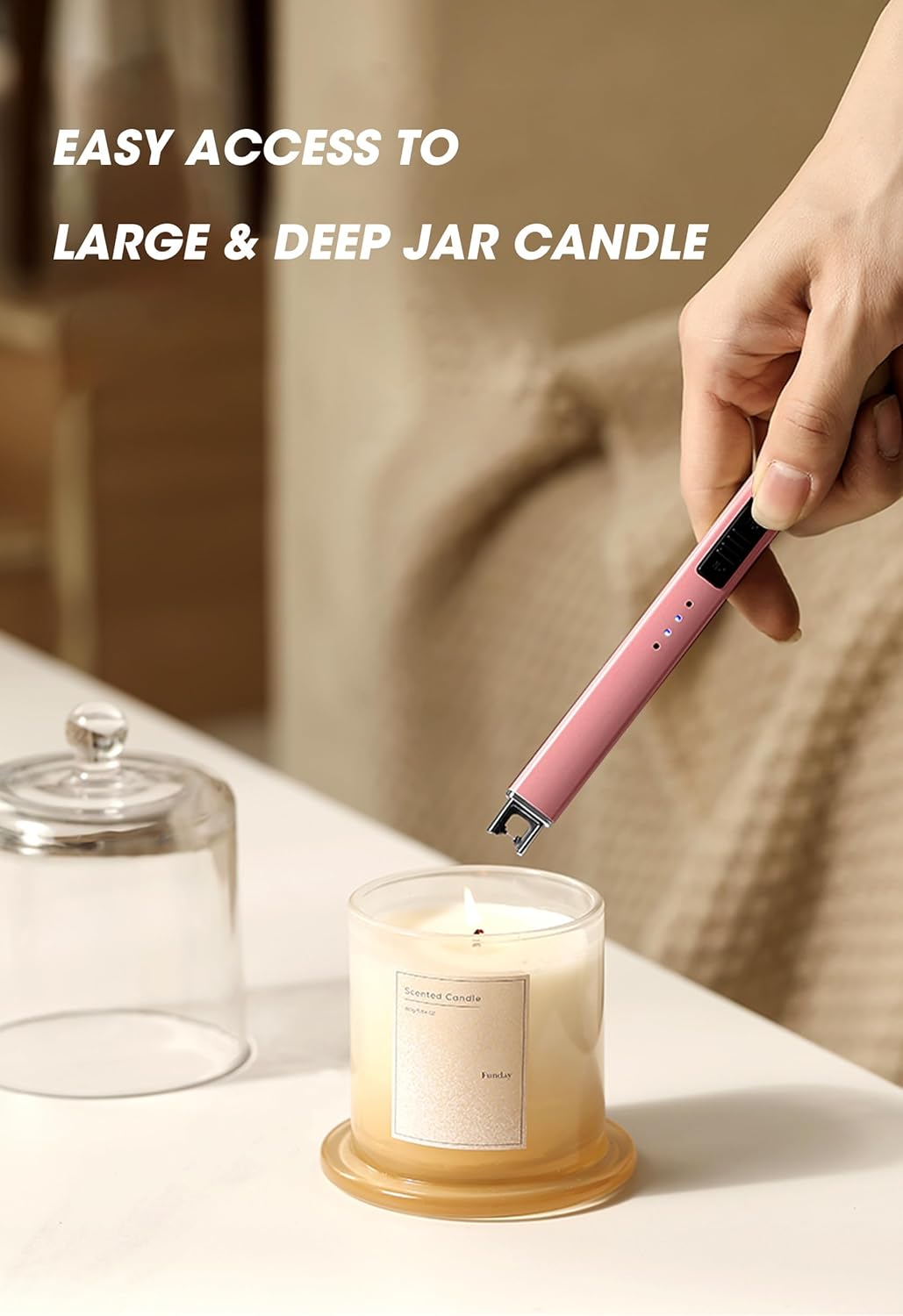 MEIRUBY Electric Candle Lighter for Women & Men