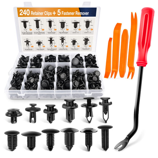 GOOACC 240PCS Car Retainer Clips Set