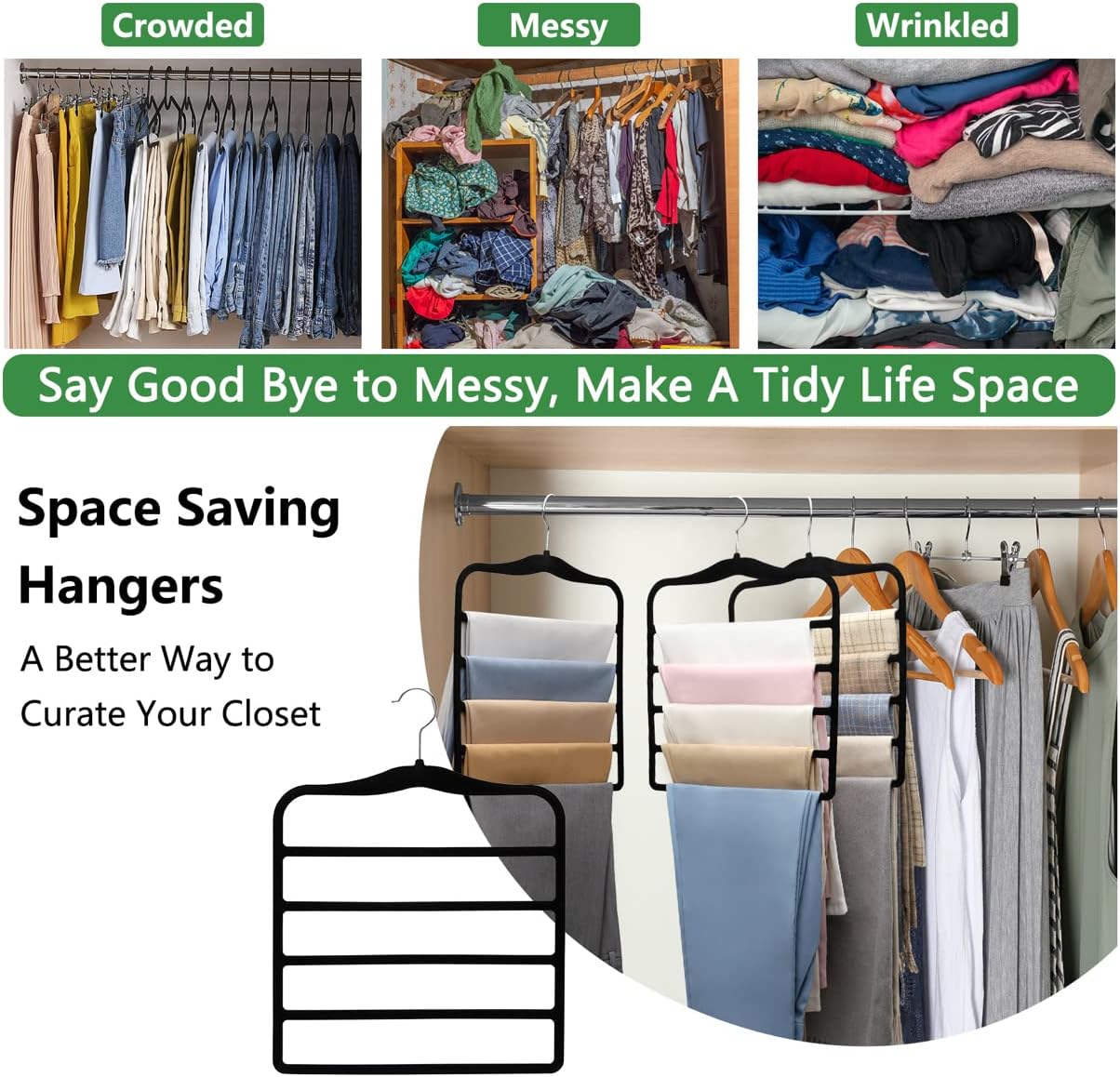 Closet Organizers 3 Pack Space