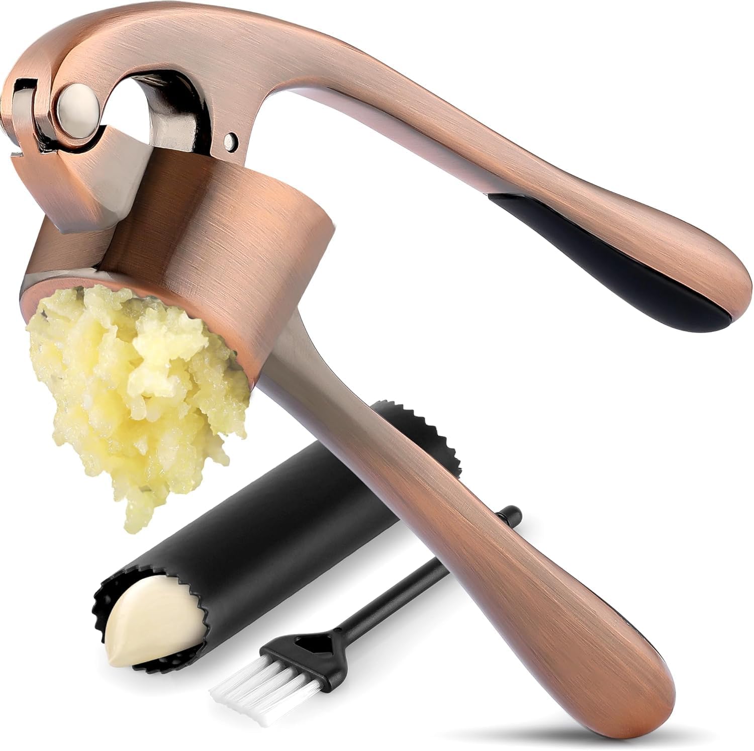Zulay Kitchen Premium Garlic Press Set