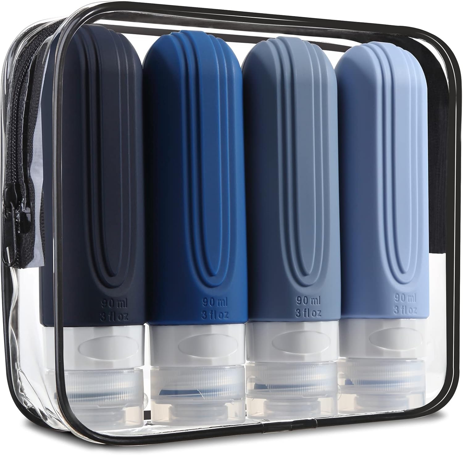 TSA Approved 3oz Leak-Proof Travel Bottles