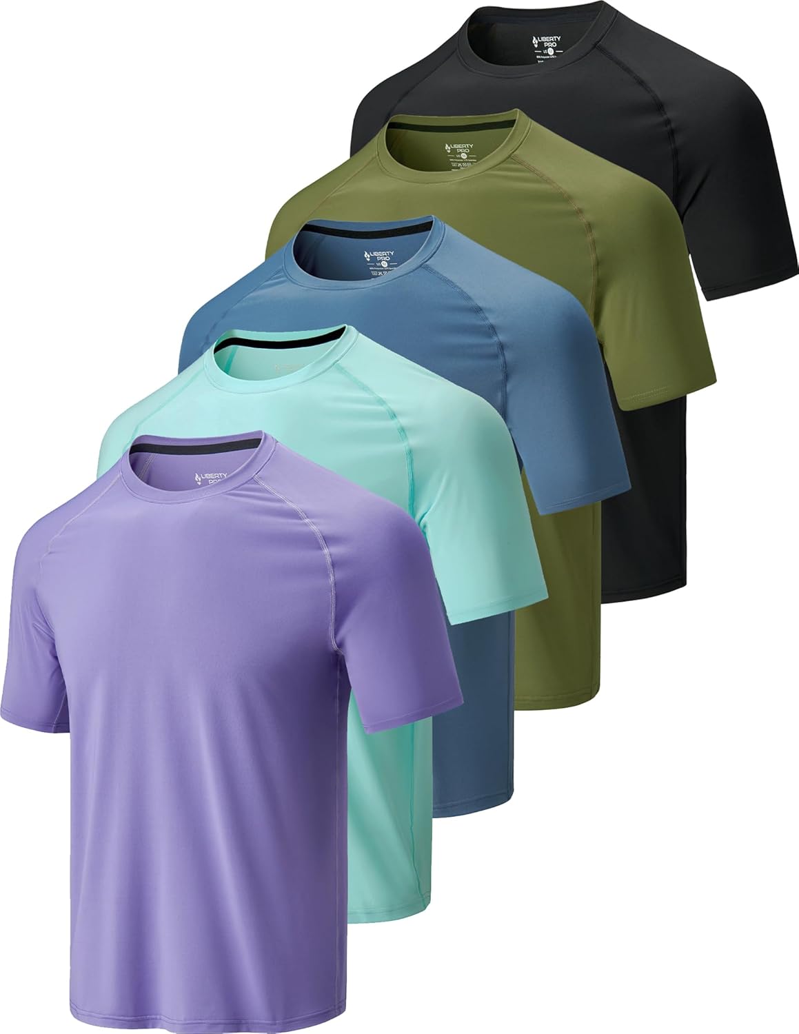 Men’s Active Quick Dry Crew Neck T Shirts