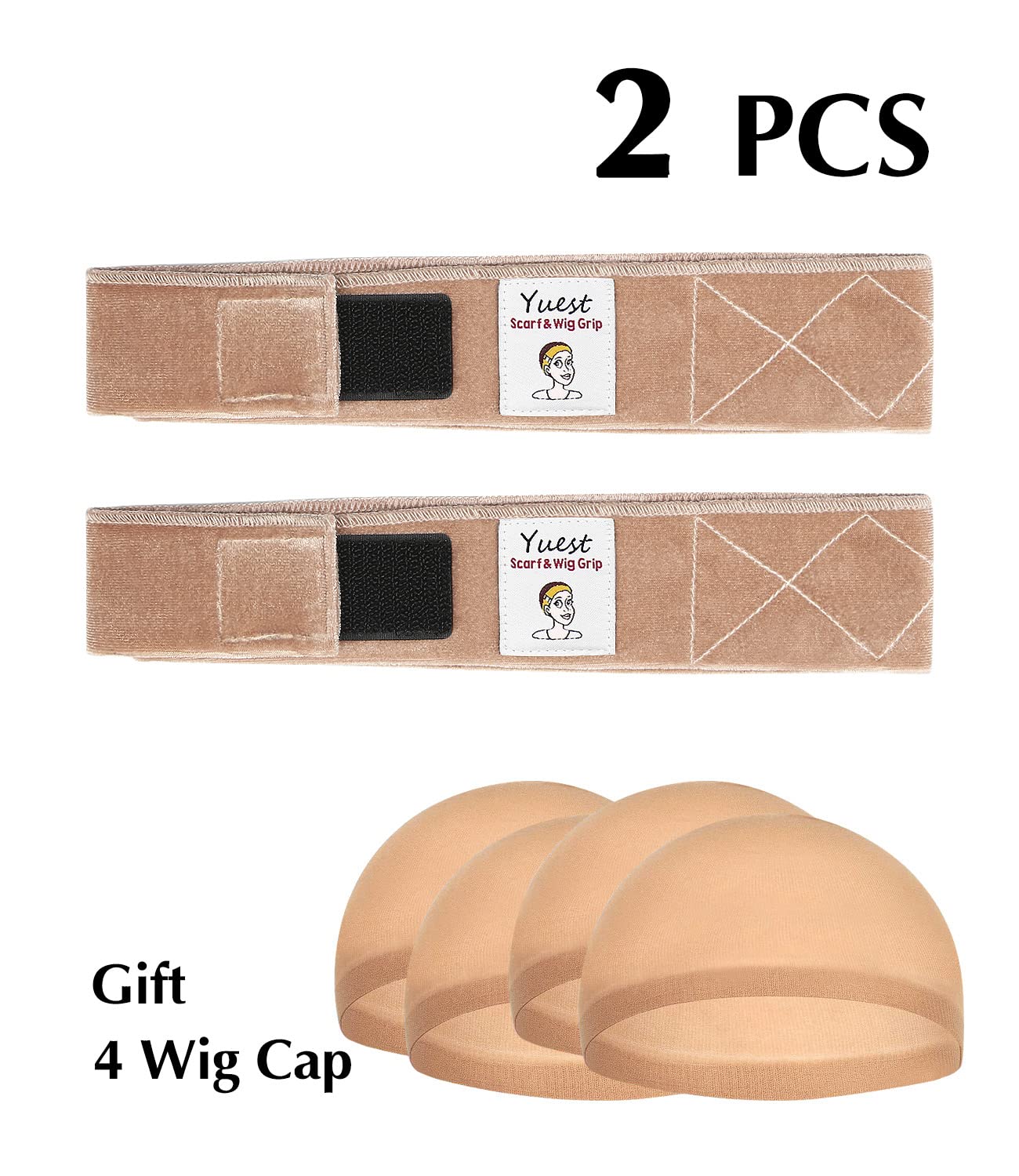 Wig Grip Band - Velvet Wig Grips Adjustable Headband