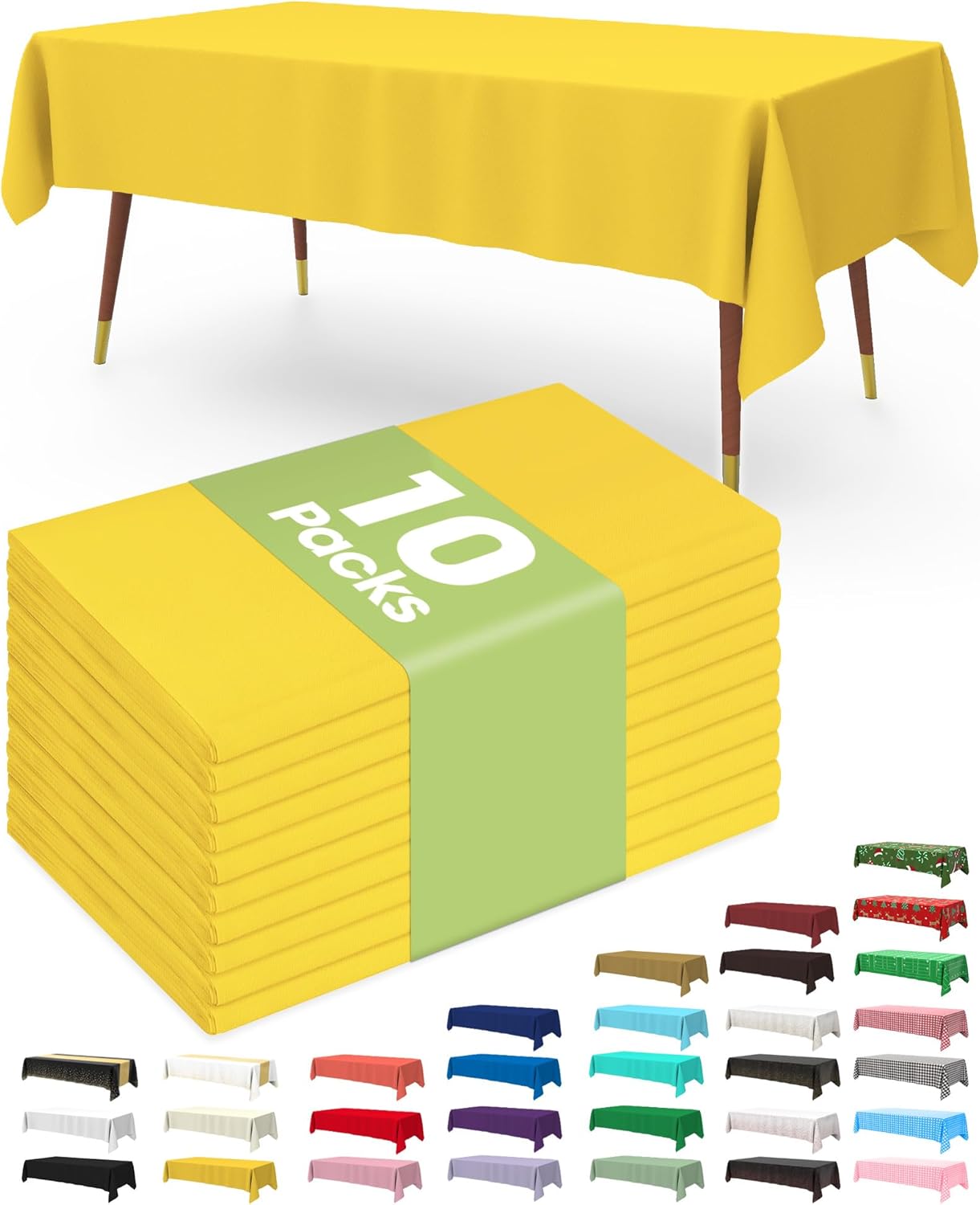 Pureegg Disposable Plastic Tablecloths