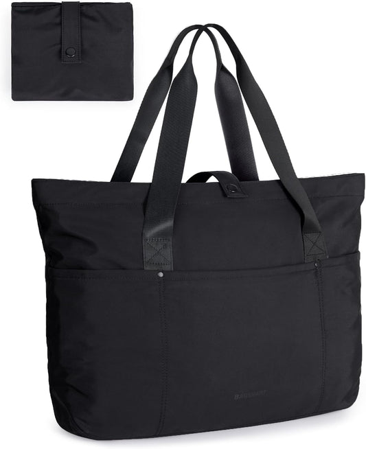 BAGSMART Foldable Tote Bag for Women – Large Travel & Work Handbag