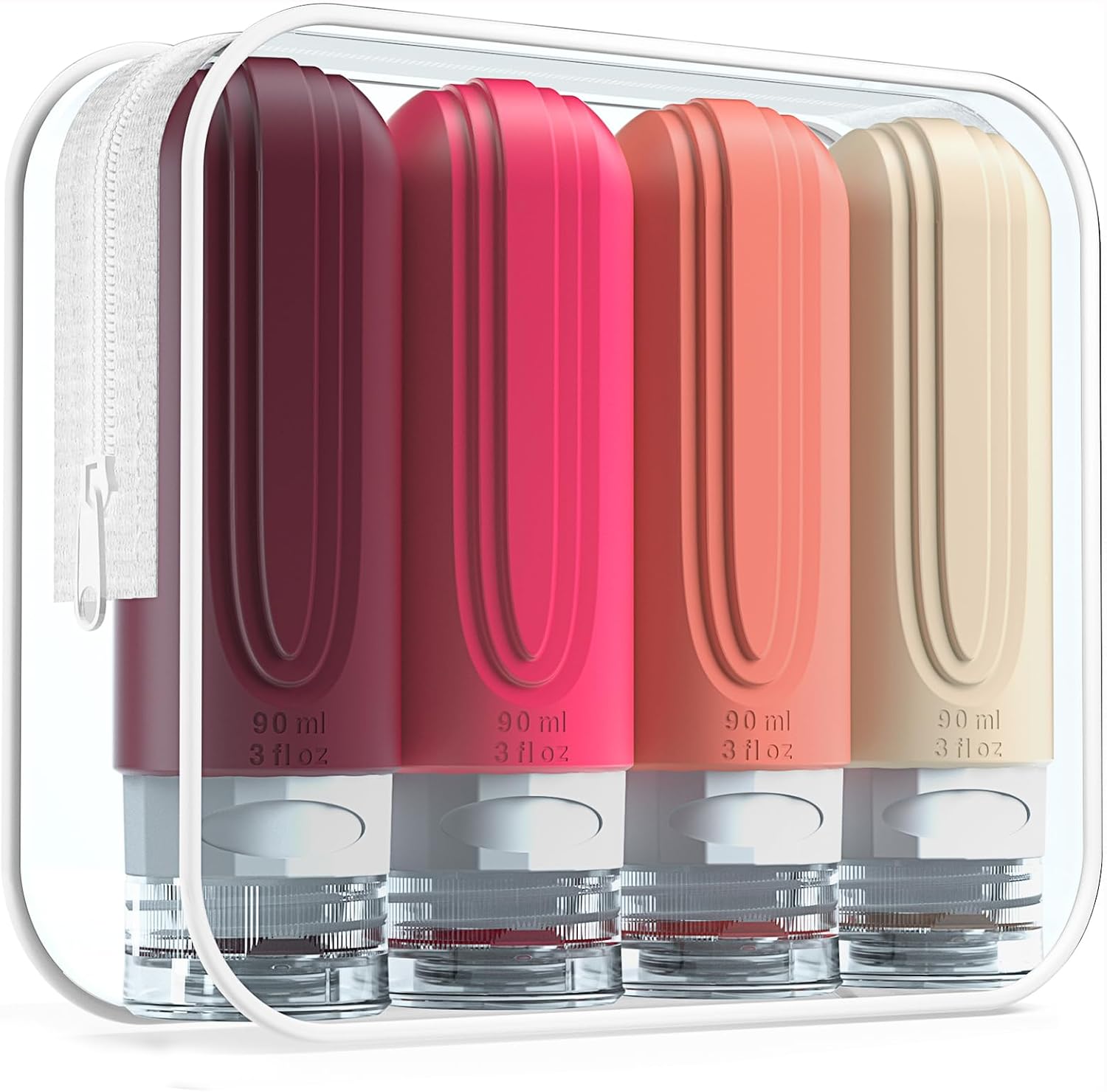 TSA Approved 3oz Leak-Proof Travel Bottles