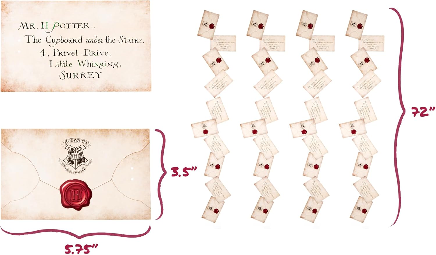 CON*QUEST Journals Harry Potter String for Hanging Home Decor