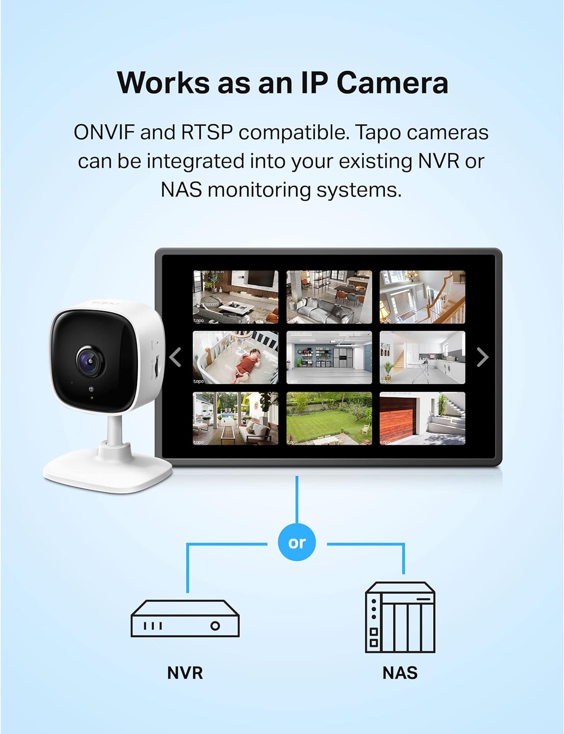 Tapo TP-Link C100 1080P Indoor Security Camera