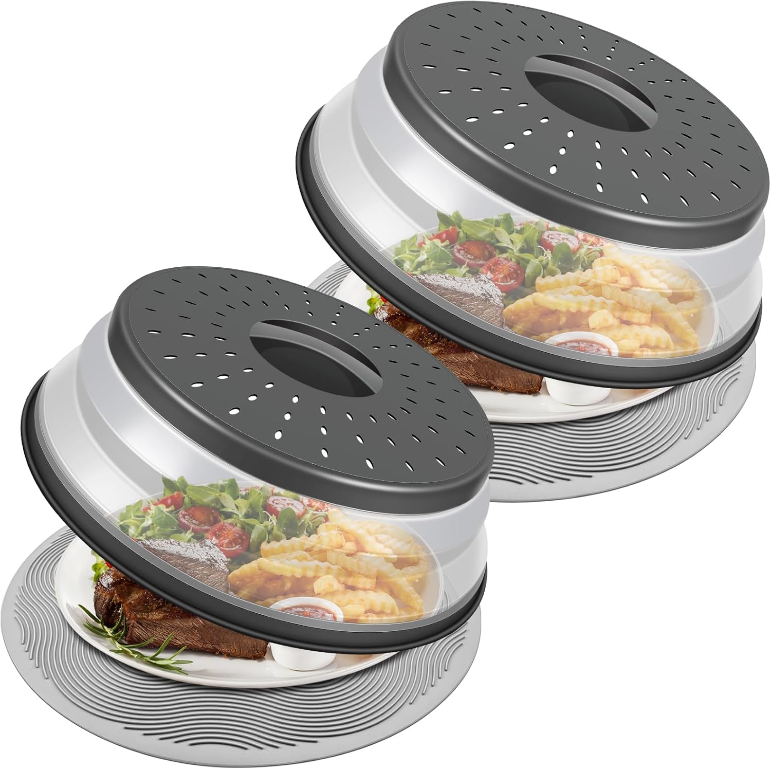 Microwave Plate Cover and Colander Mat