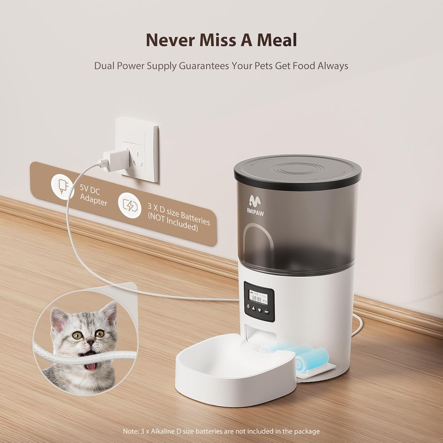 Automatic Cat Feeder – 3L Timed Food Dispenser