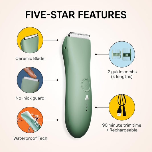 MERIDIAN The Trimmer Men's Body Hair Shaver