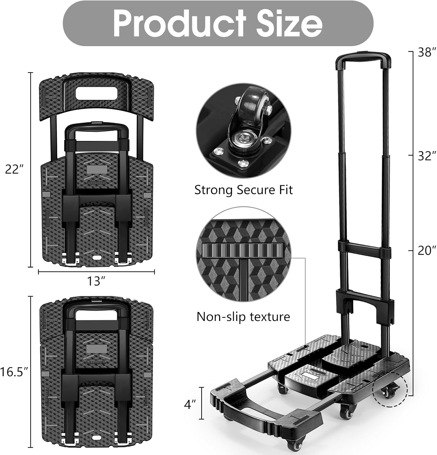 Folding Hand Truck – Heavy Duty