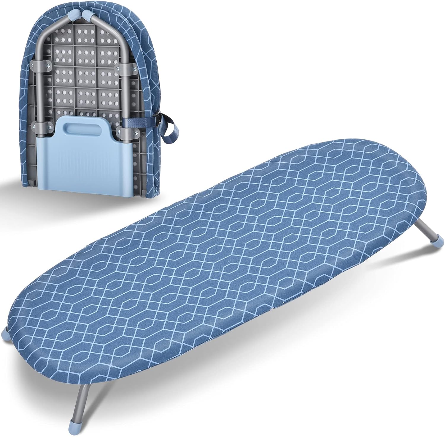 APEXCHASER Ironing Board Small with Iron Holder