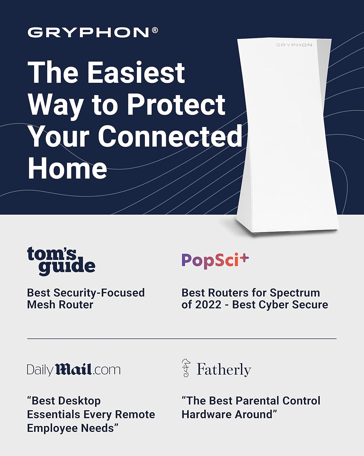 Gryphon Mesh Router with Parental Controls