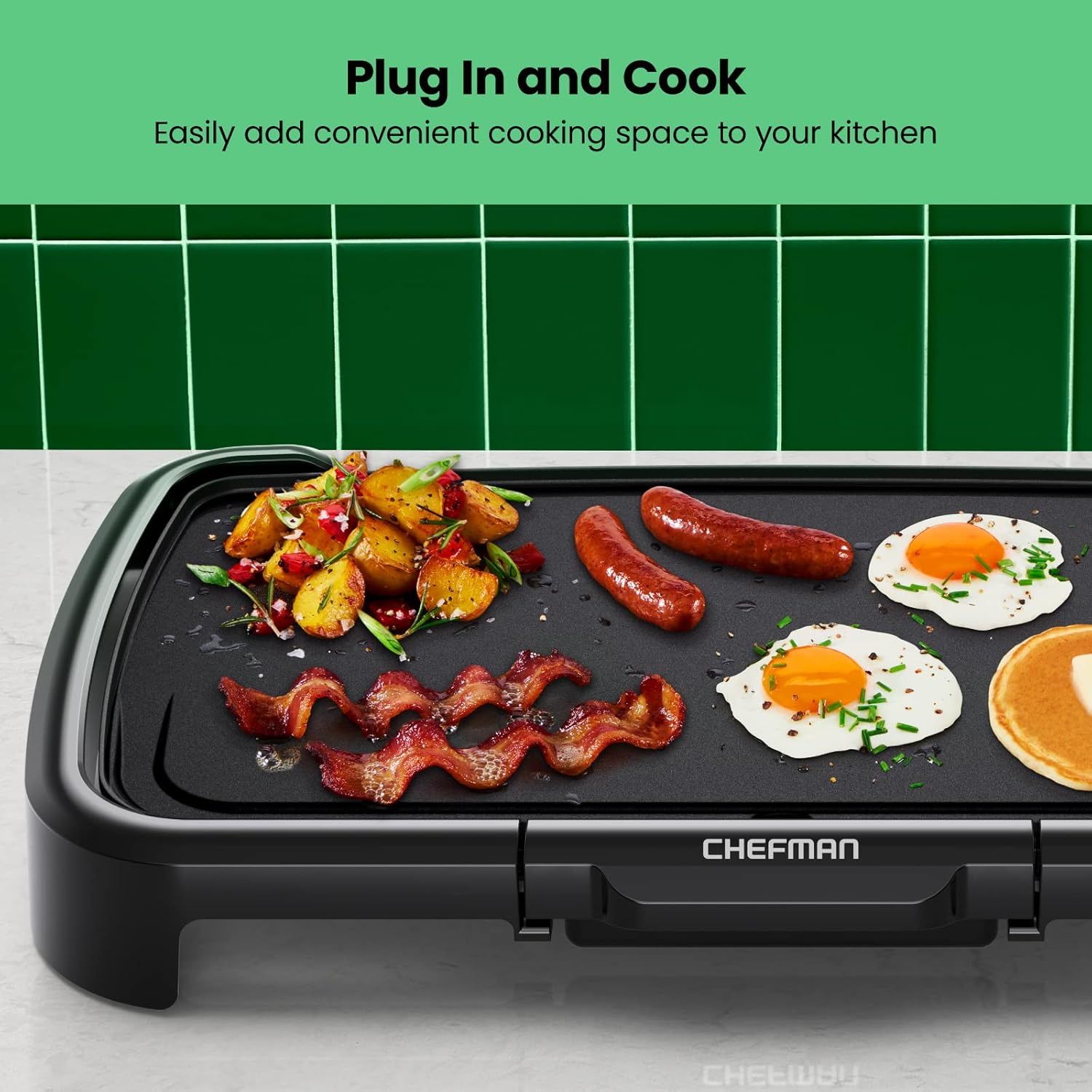 Chefman XL Electric Griddle 10"x20" Nonstick