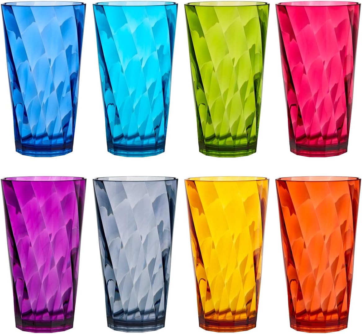US Acrylic Optix Plastic Reusable Drinking Glasses