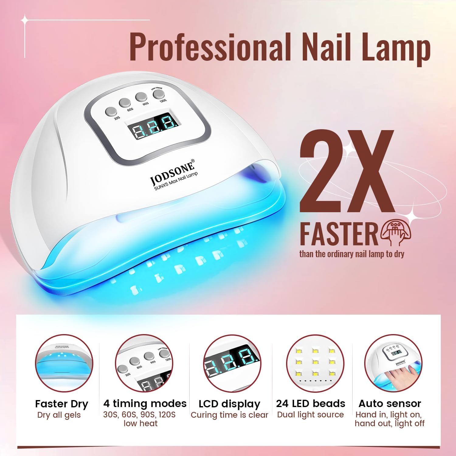 JODSONE Gel Nail Polish Kit with UV Light