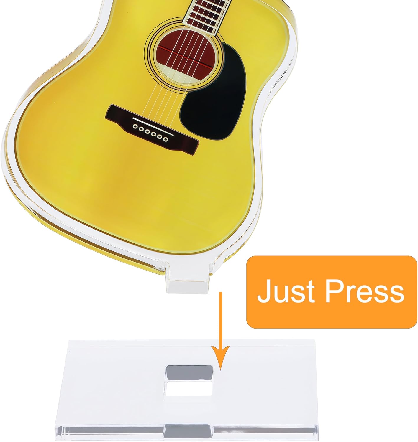 Acrylic Guitar Desk Decor for Music Room