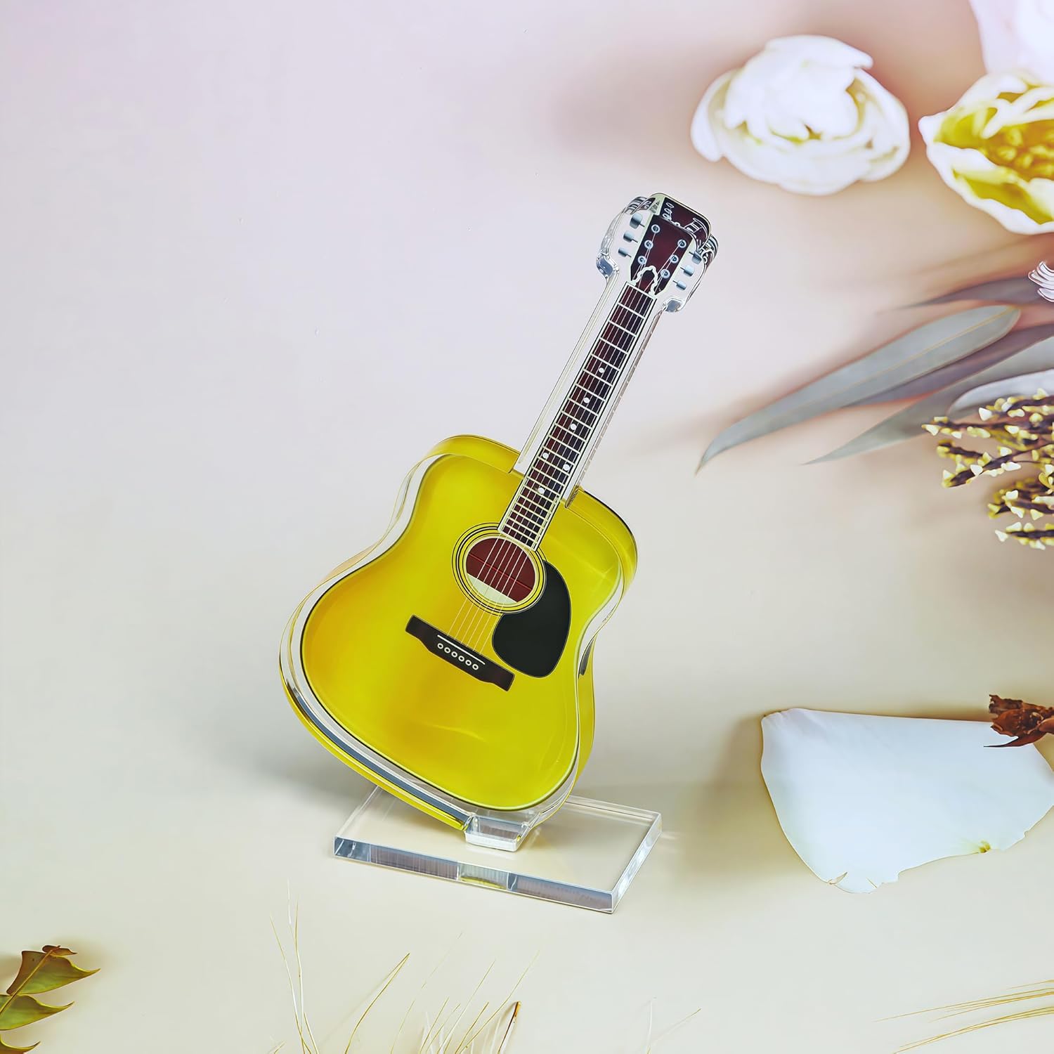 Acrylic Guitar Desk Decor for Music Room