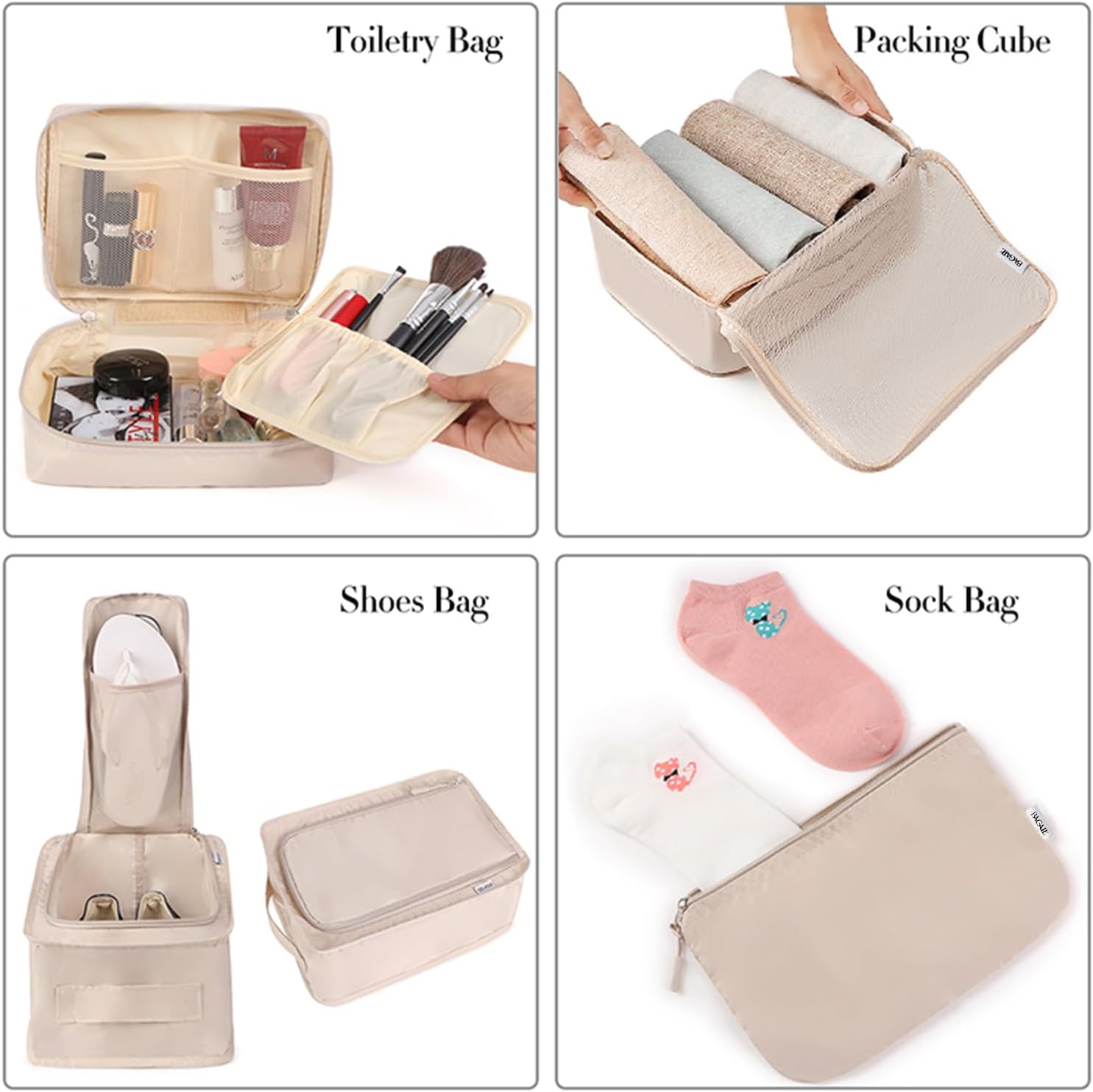 BAGAIL 8-Set Packing Cubes