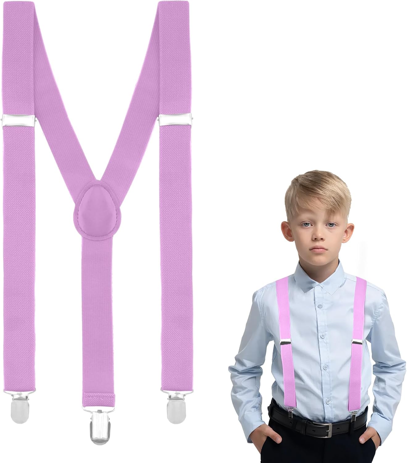 Suspenders for Boys and Girls,Elastic Y-Back Design