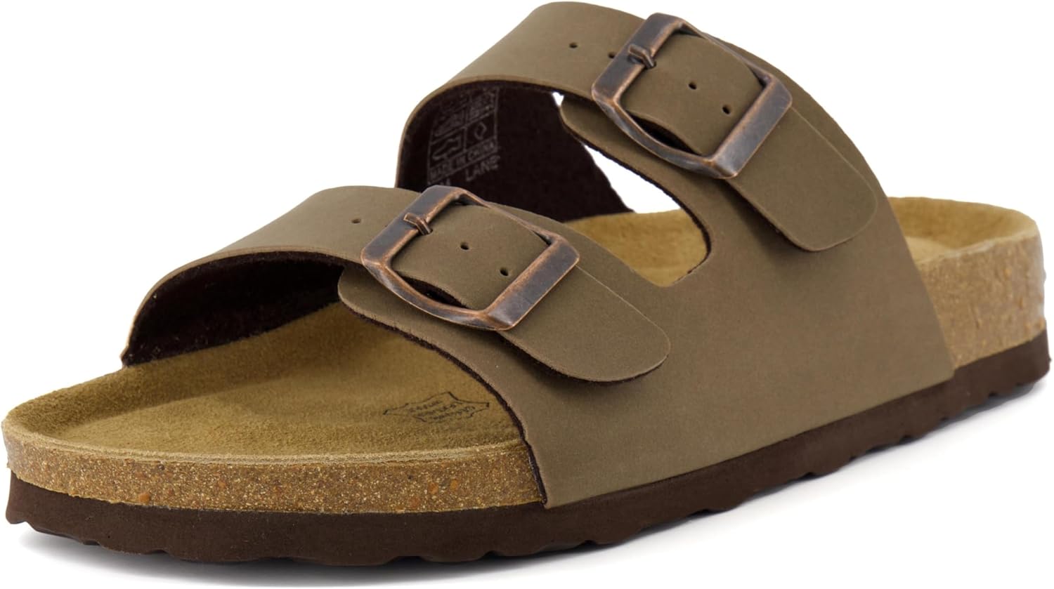 CUSHIONAIRE Women's Cork Footbed Sandals