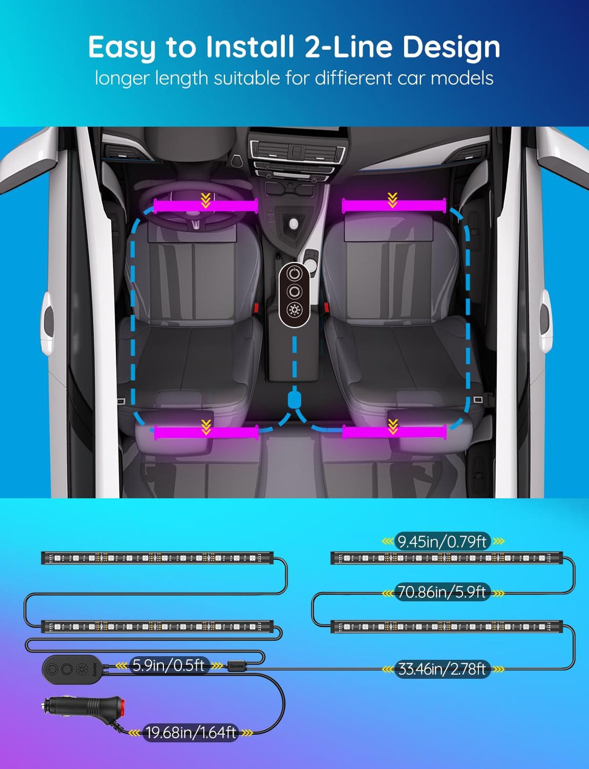 Govee Smart Car LED Interior Lights